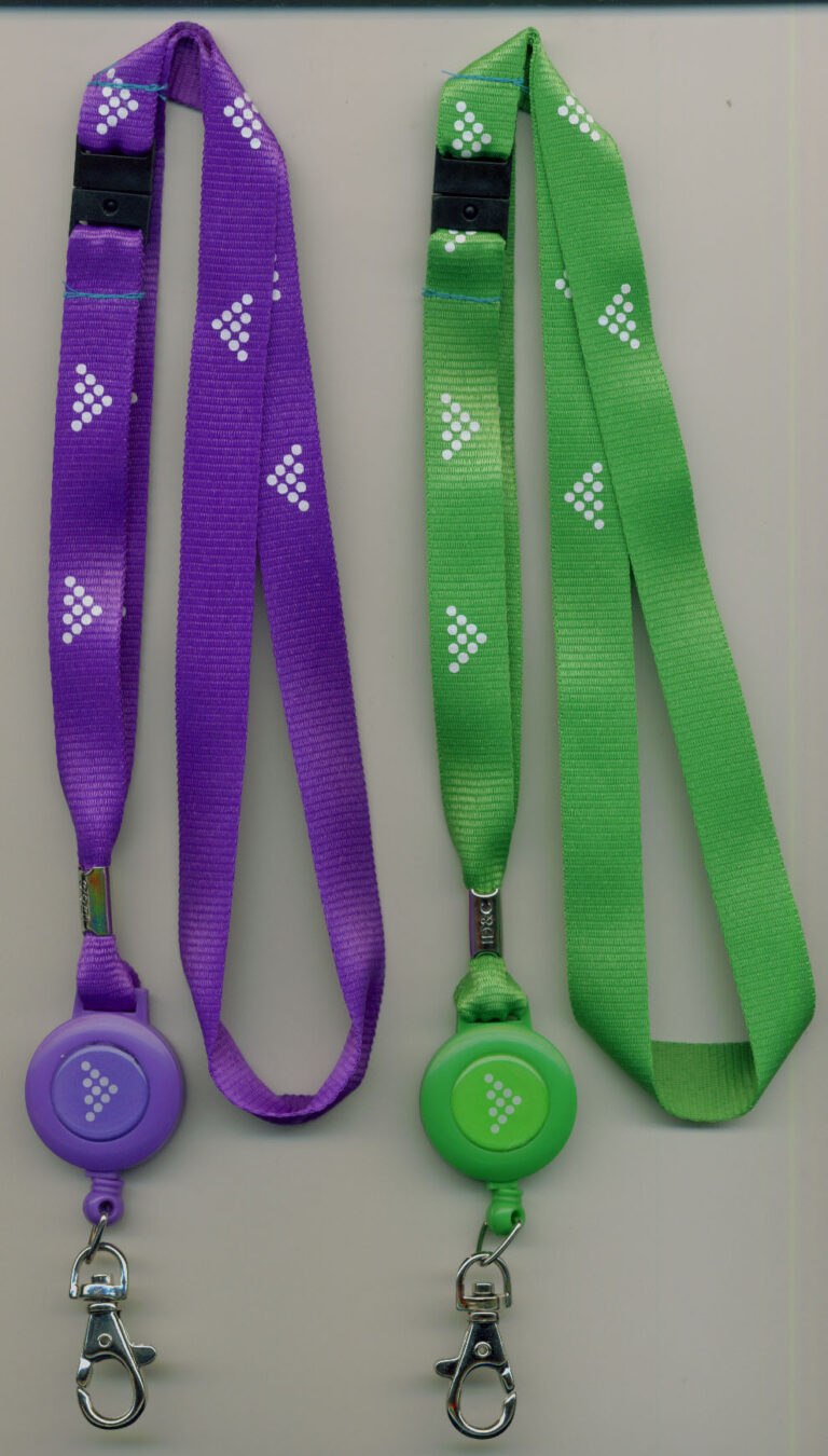 Badge reels and lanyards